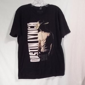 Dustin Lynch 2019 North American Tour Women's Black Double-sided Tee Size L
